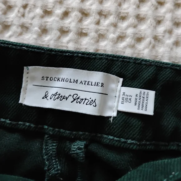 Stockholm Atelier & Other Stories Forest Green Trousers - Picture 5 of 6